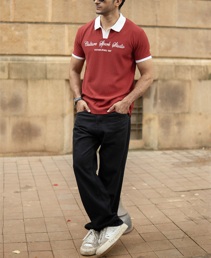 Brick Embroidered T-Shirt