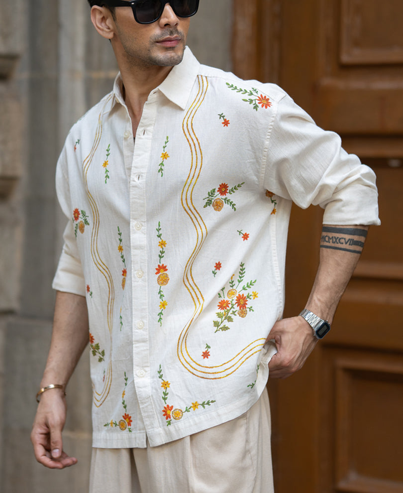 Natural Print Shirt 100% Cotton
