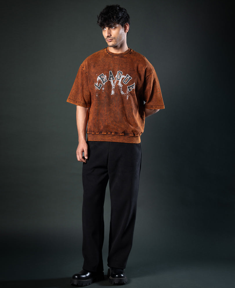 Brown Graphic T-Shirt 100% Cotton