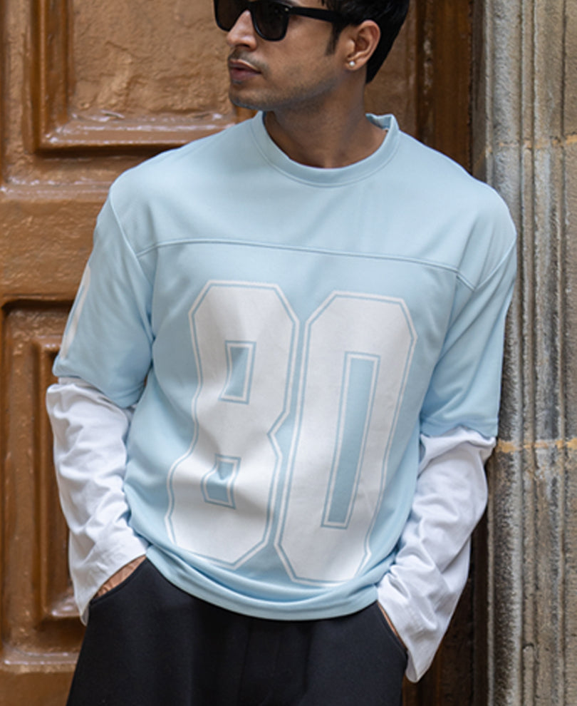Light Blue Varsity T-Shirt