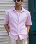 Pink Seersucker Stripe Shirt