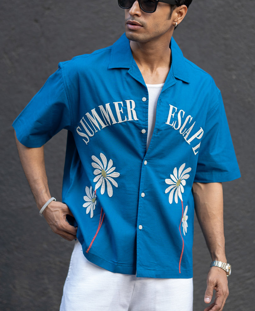 Royal Embroidered Summer Shirt 100% Cotton