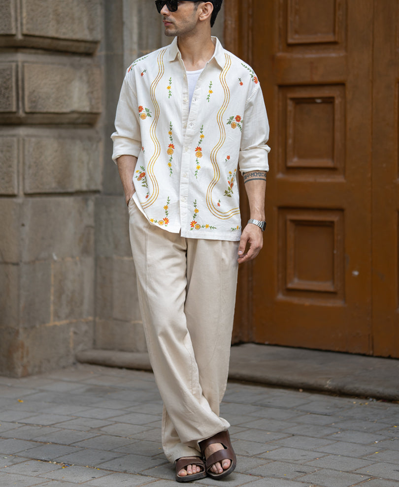 Natural Print Shirt 100% Cotton