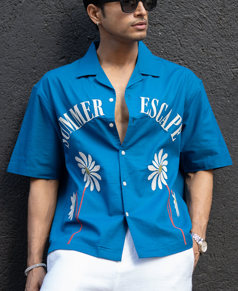 Royal Embroidered Summer Shirt 100% Cotton