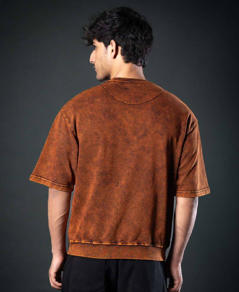 Brown Graphic T-Shirt 100% Cotton