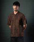 Brown Grunge Print T-Shirt